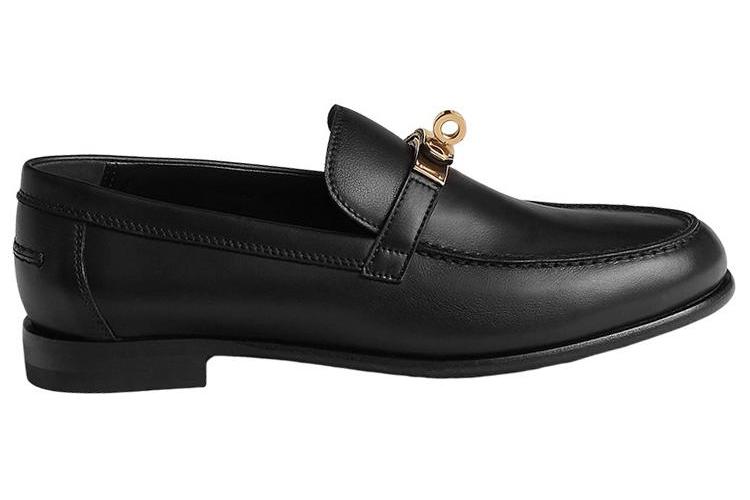 Лоферы женские HERMES Destin Casual черные, 37 EU