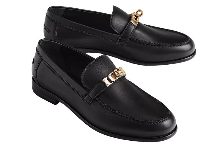 Лоферы женские HERMES Destin Casual черные, 37 EU