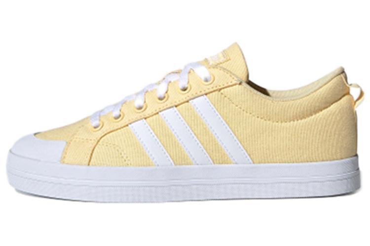 Кеды женские Adidas Neo желто-белые, 39 1/3 EU