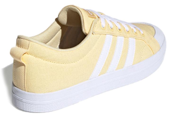 Кеды женские Adidas Neo желто-белые, 39 1/3 EU