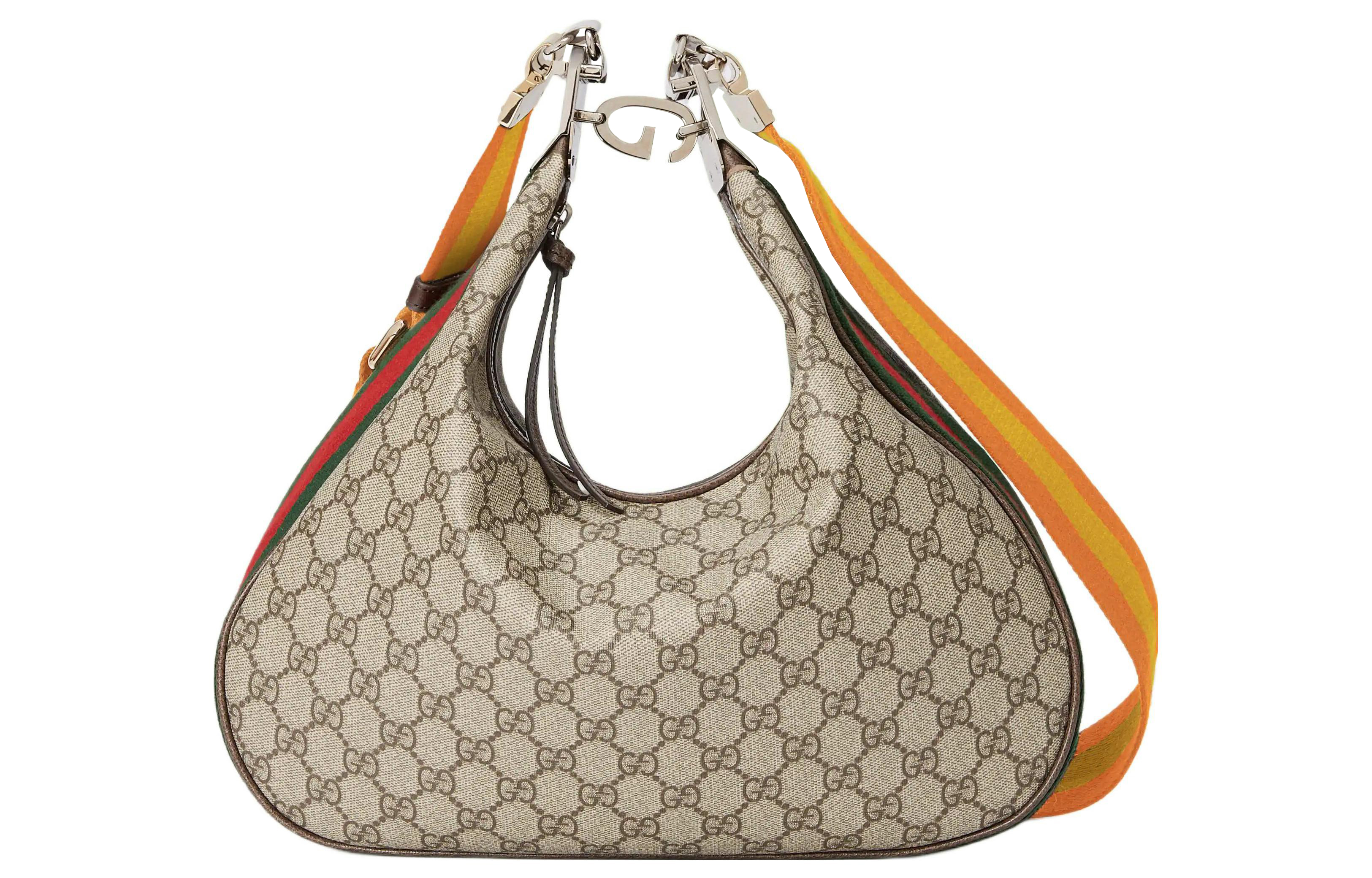 Сумка женская GUCCI Attache Dumpling Bag, beige-brown