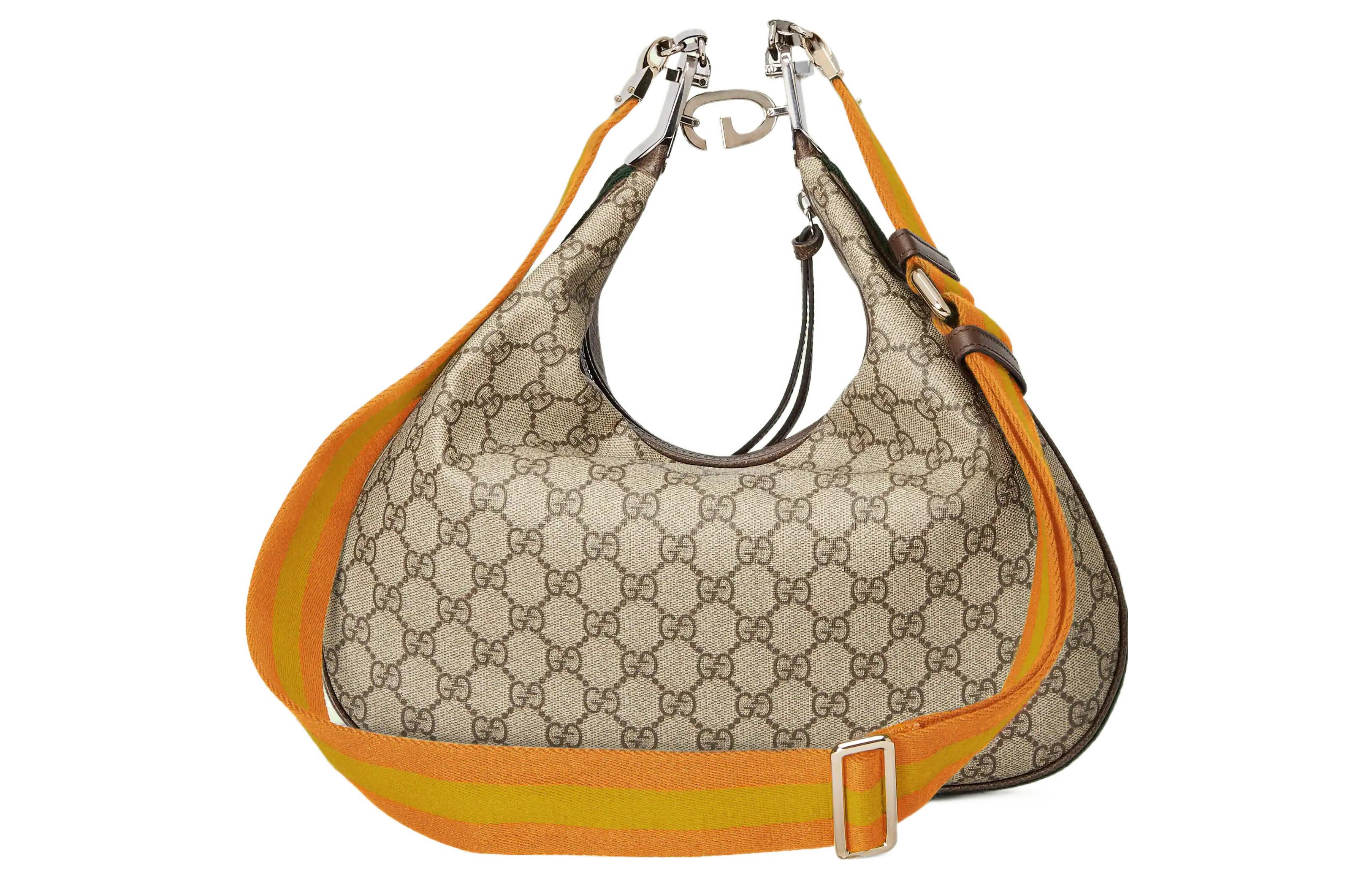 Сумка женская GUCCI Attache Dumpling Bag, beige-brown