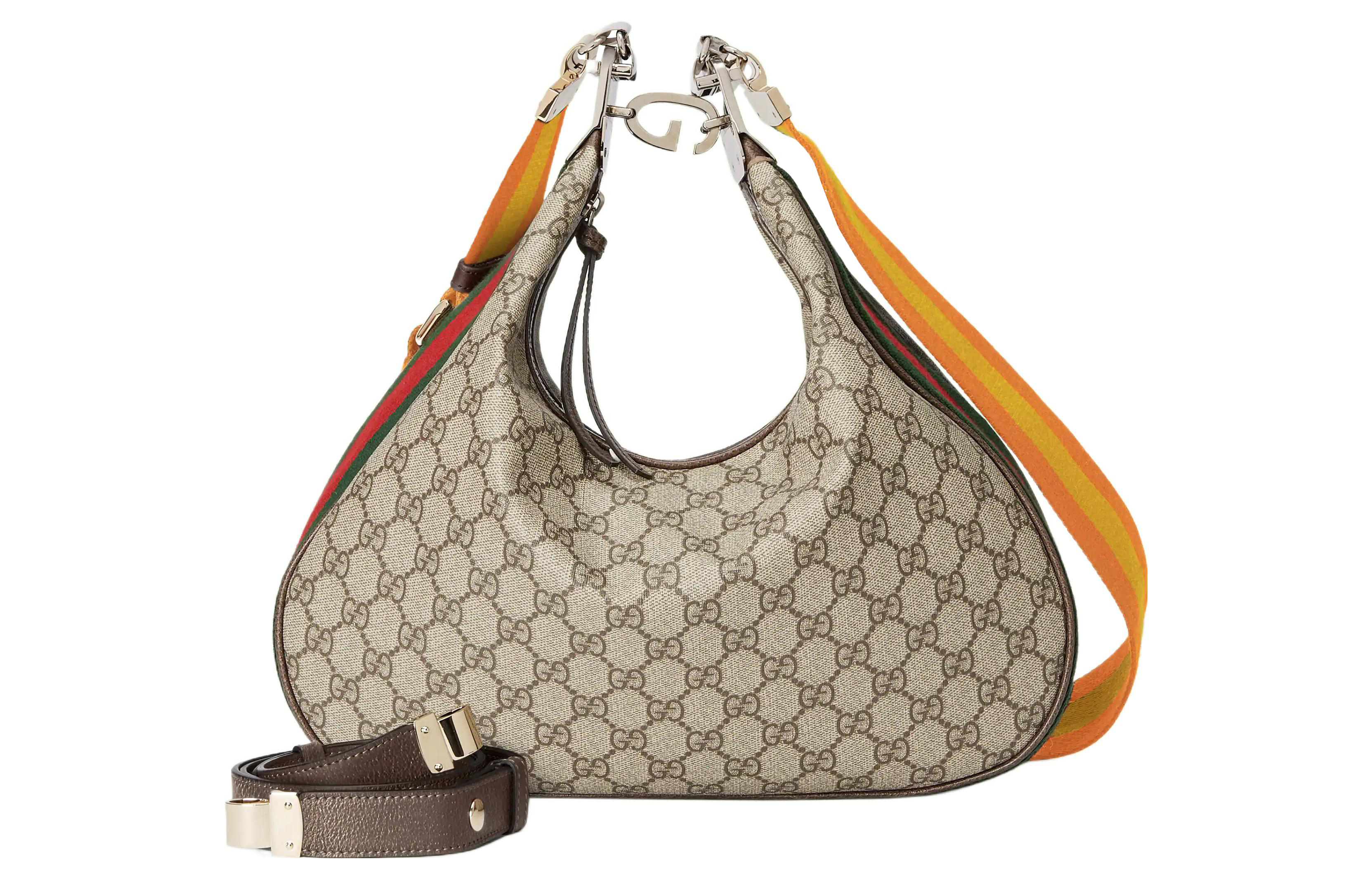 Сумка женская GUCCI Attache Dumpling Bag, beige-brown