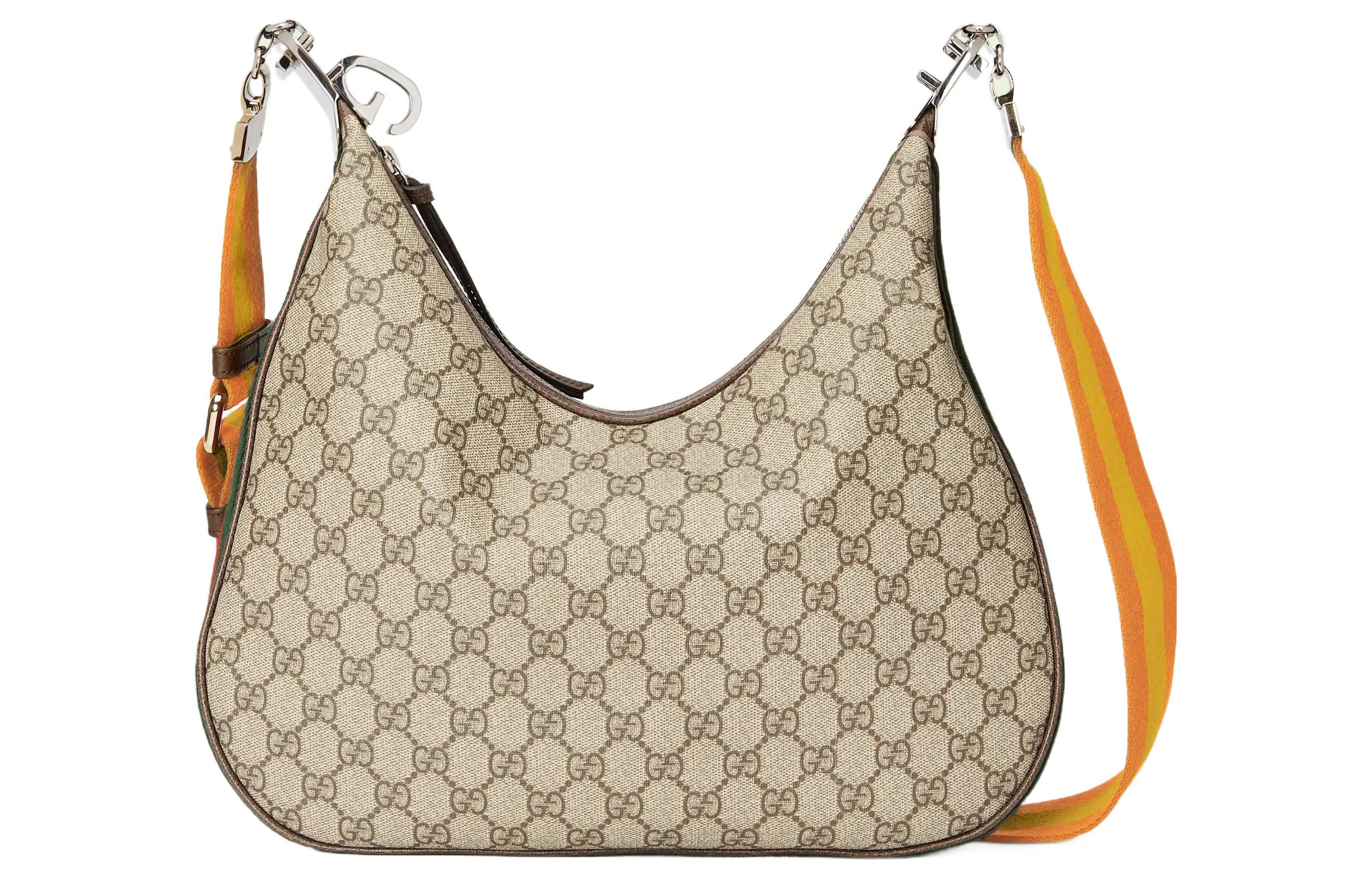 Сумка женская GUCCI Attache Dumpling Bag, beige-brown