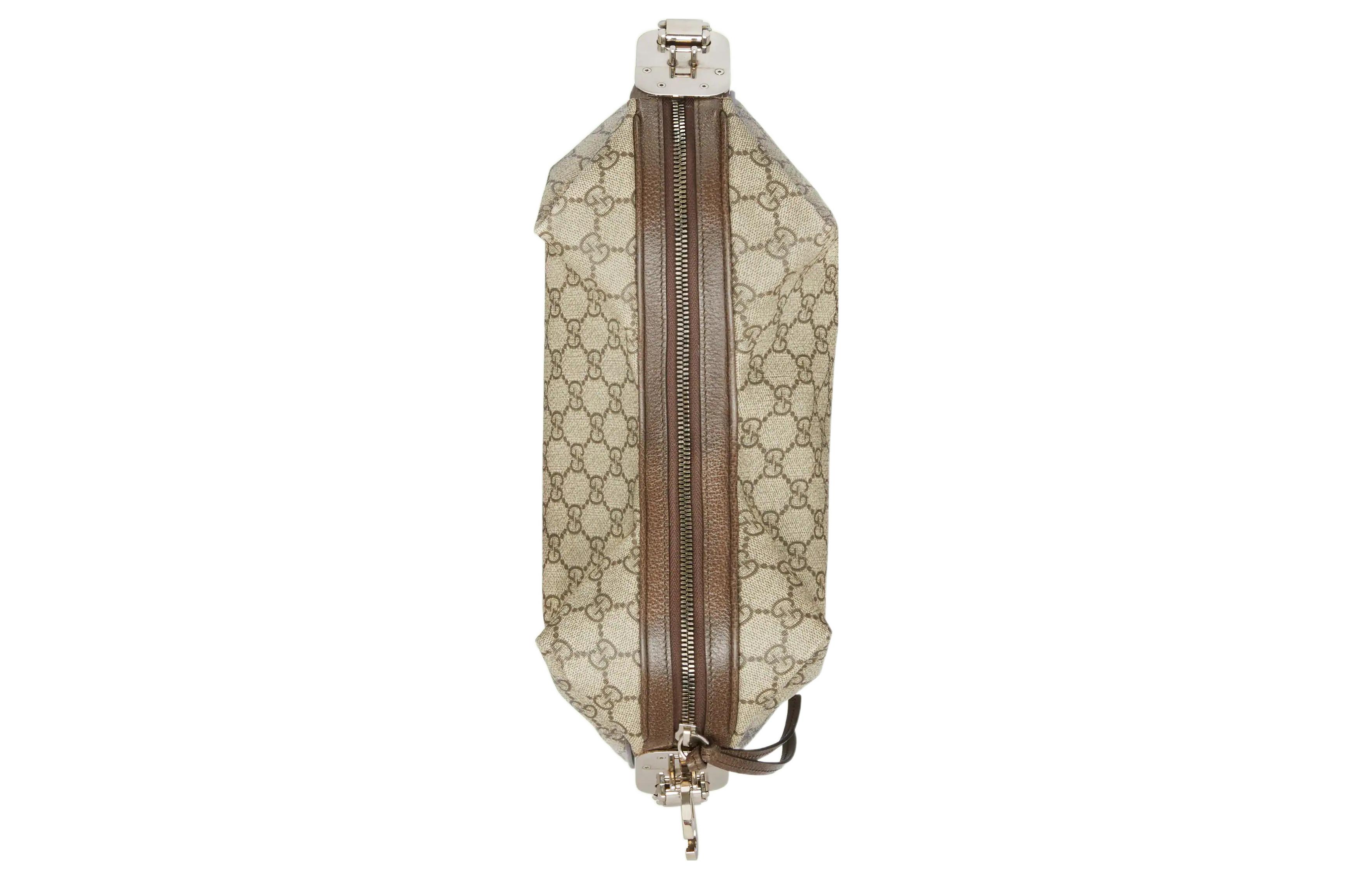 Сумка женская GUCCI Attache Dumpling Bag, beige-brown