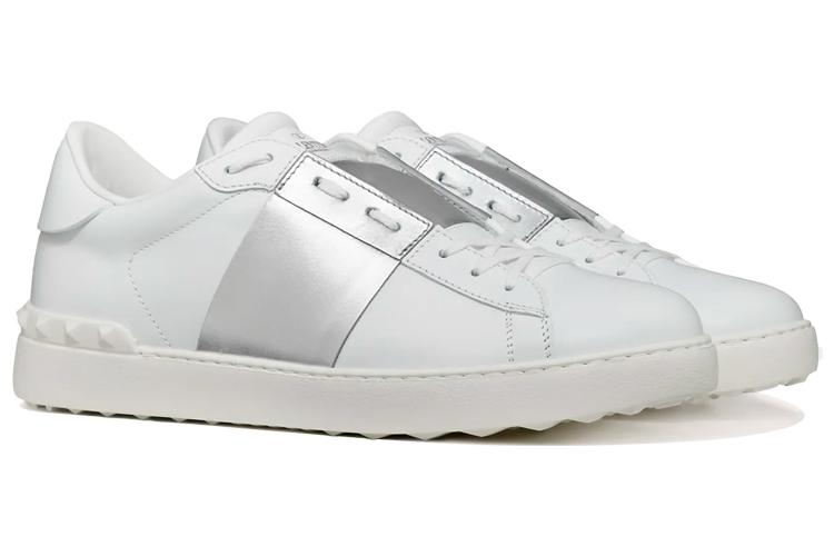 Кроссовки мужские Valentino Open Low белые пастельно-серые, 40 EU