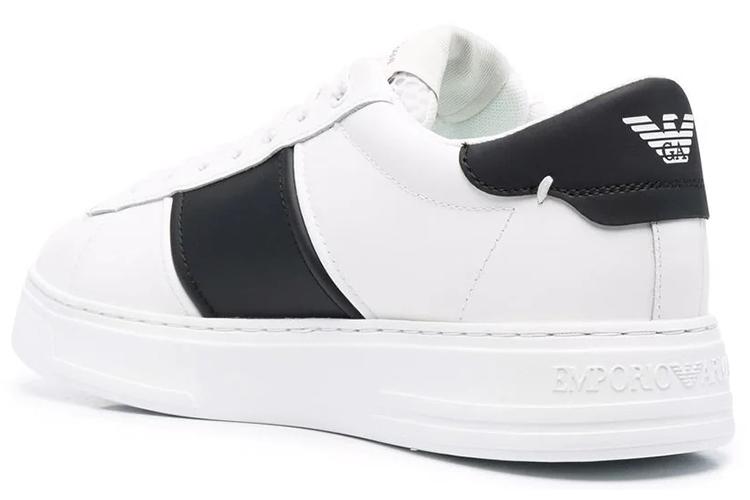 Кроссовки мужские EMPORIO ARMANI X4X570XN010Q908 белые, черные, 43.5 EU