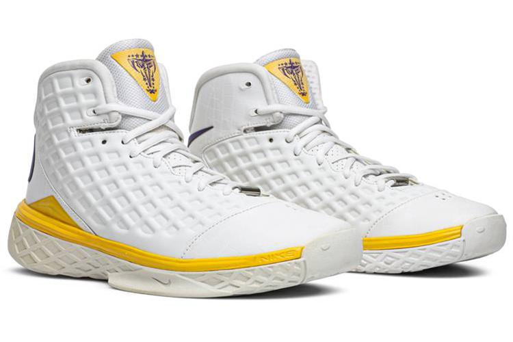 Кроссовки мужские Nike Kobe 3 Sl Mvp белые-желтые, 45 EU