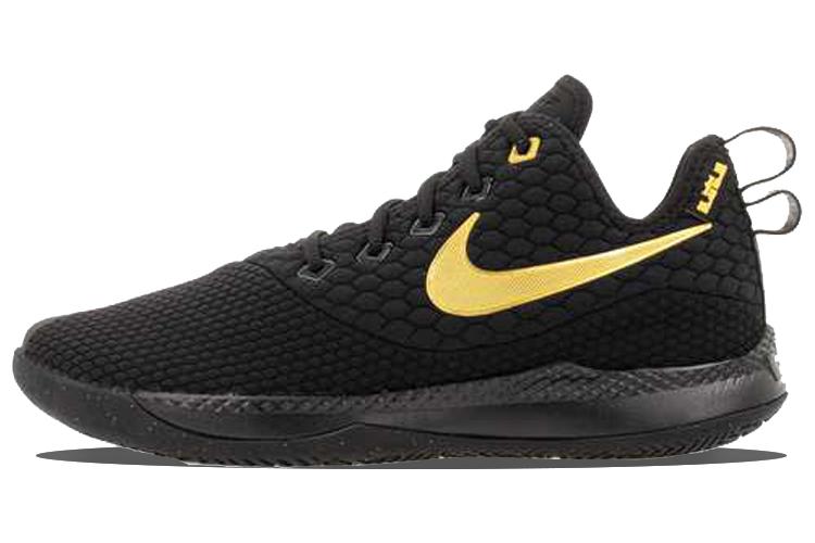 Кроссовки мужские Nike LeBron Witness III черные, золотые, 44 EU
