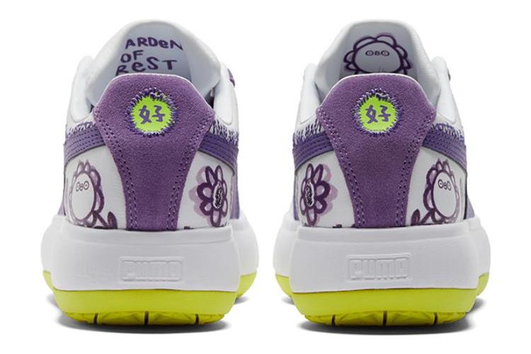 Кеды женские PUMA Flabjacks Suede Mayu Garden Of Rest, фиолетовые-зеленые, 40 EU