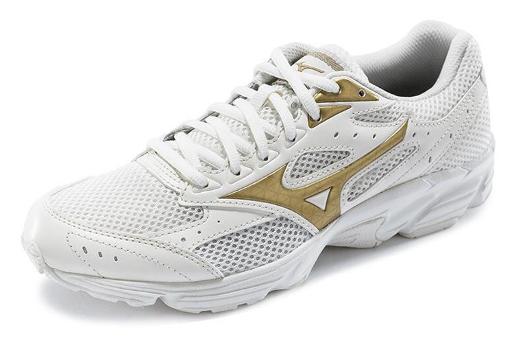 Кроссовки женские Mizuno Spark CN белые/золотые, 37 EU