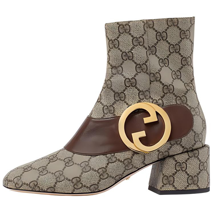 Ботильоны женские GUCCI Blondie бежевые, 35 EU