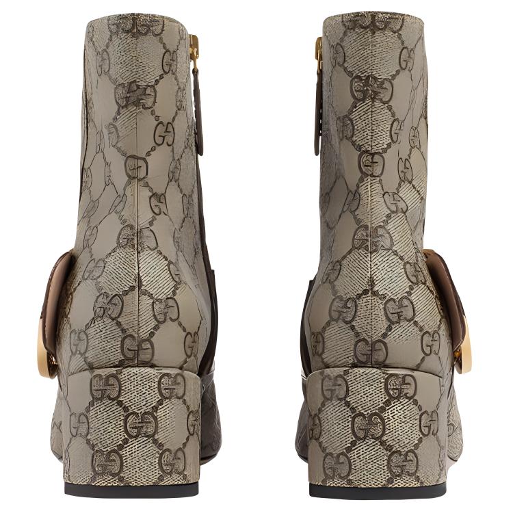 Ботильоны женские GUCCI Blondie бежевые, 35 EU