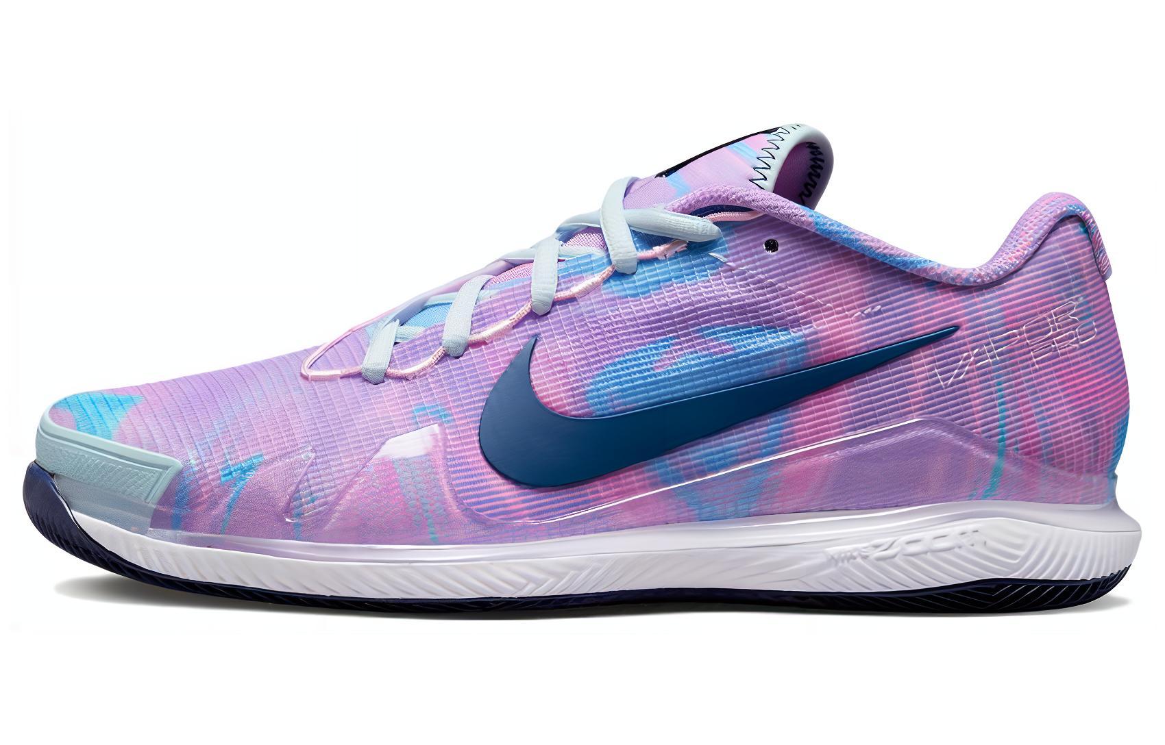 Кроссовки женские Nike Court Air Zoom Vapor Pro розово-голубые, 42 EU