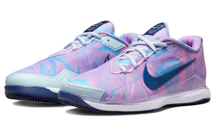 Кроссовки женские Nike Court Air Zoom Vapor Pro розово-голубые, 42 EU