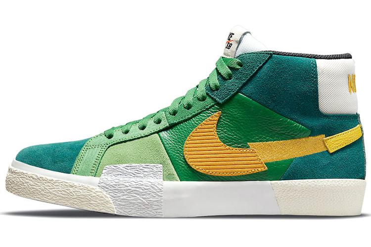 Спортивные кеды унисекс Nike Zoom Blazer Mid Premium SB, aloe verde