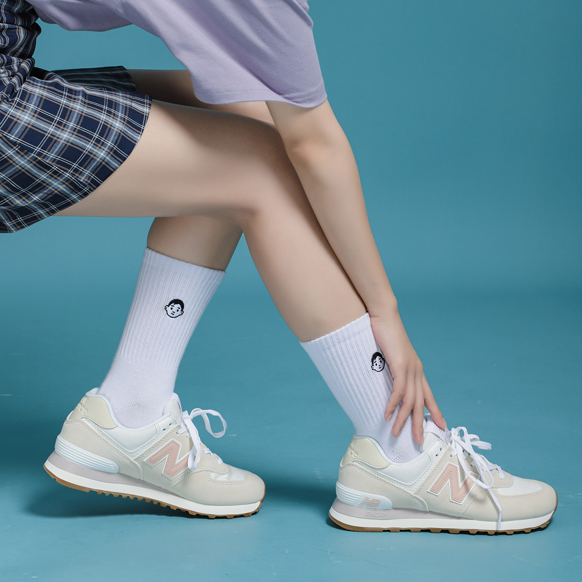 Кроссовки женские New Balance WL574NR2, sea salt rose water, 37 EU