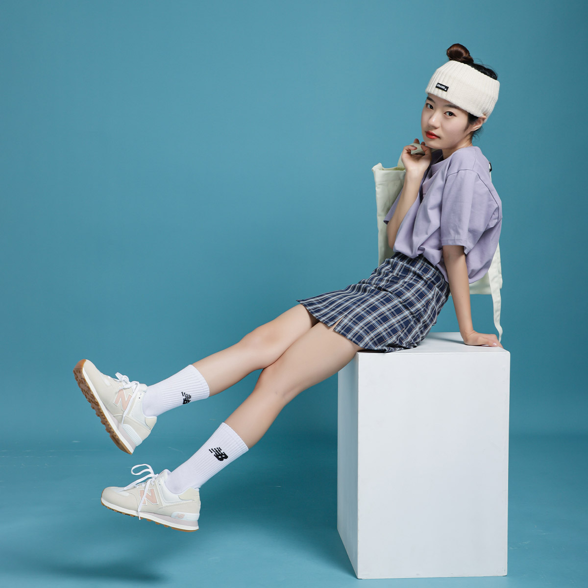 Кроссовки женские New Balance WL574NR2, sea salt rose water, 37 EU