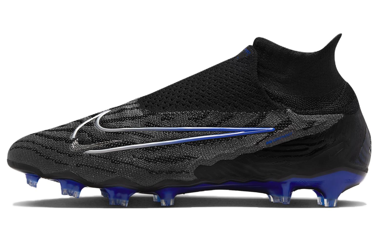 Футбольные бутсы Nike Phantom GX Elite DF FG черные, синие, белые
