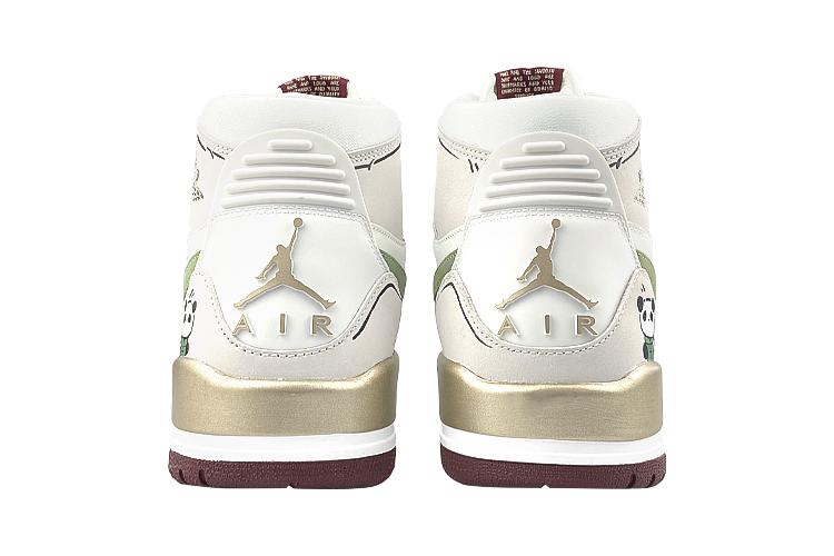 Кеды мужские Jordan Legacy 312 High-Top белые и зелёные, 42.5 EU