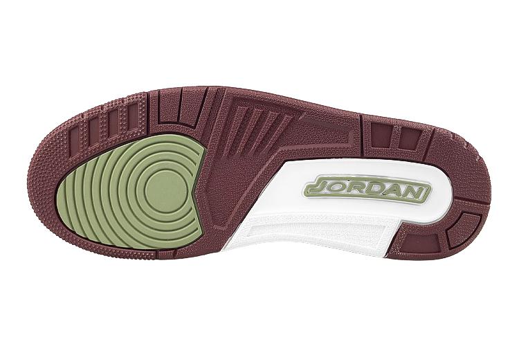 Кеды мужские Jordan Legacy 312 High-Top белые и зелёные, 42.5 EU