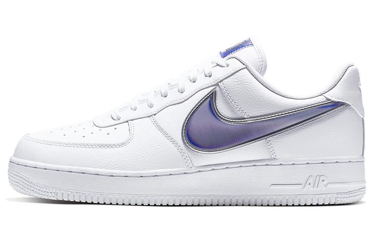 Кеды унисекс Nike Air Force 1 Low Oversized Swoosh белый Racer Blue