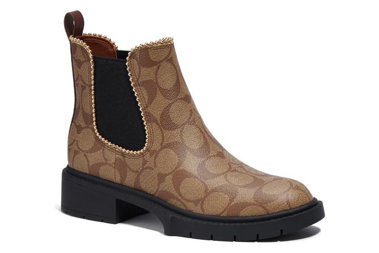 Ботинки женские COACH Levy Short хаки, 39.5 EU