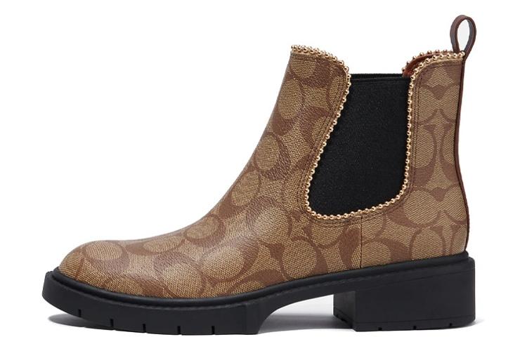 Ботинки женские COACH Levy Short хаки, 39.5 EU