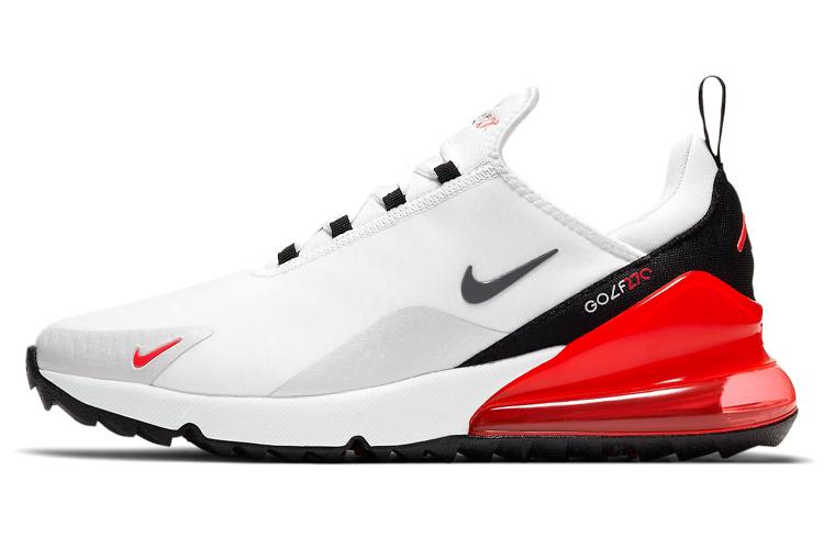 Кроссовки унисекс Nike Air Max 270 Golf белые, красные, 45.5 EU