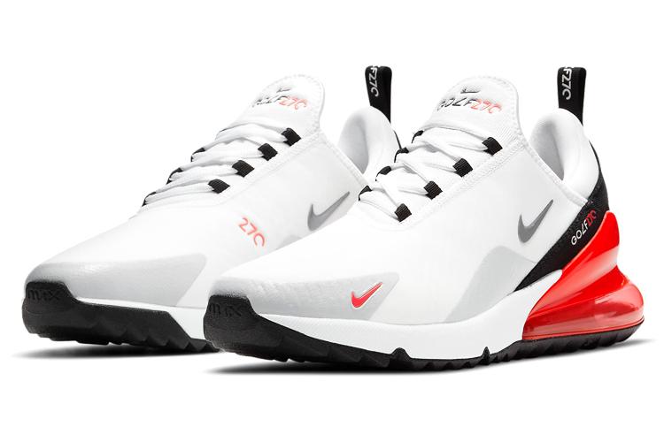 Кроссовки унисекс Nike Air Max 270 Golf белые, красные, 45.5 EU