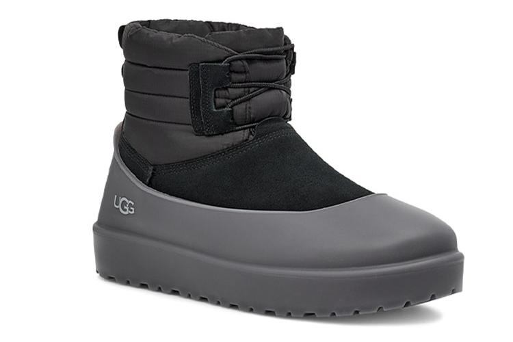 Снежные сапоги мужские UGG Classic Mini Lace Up Weather серые, 38 EU