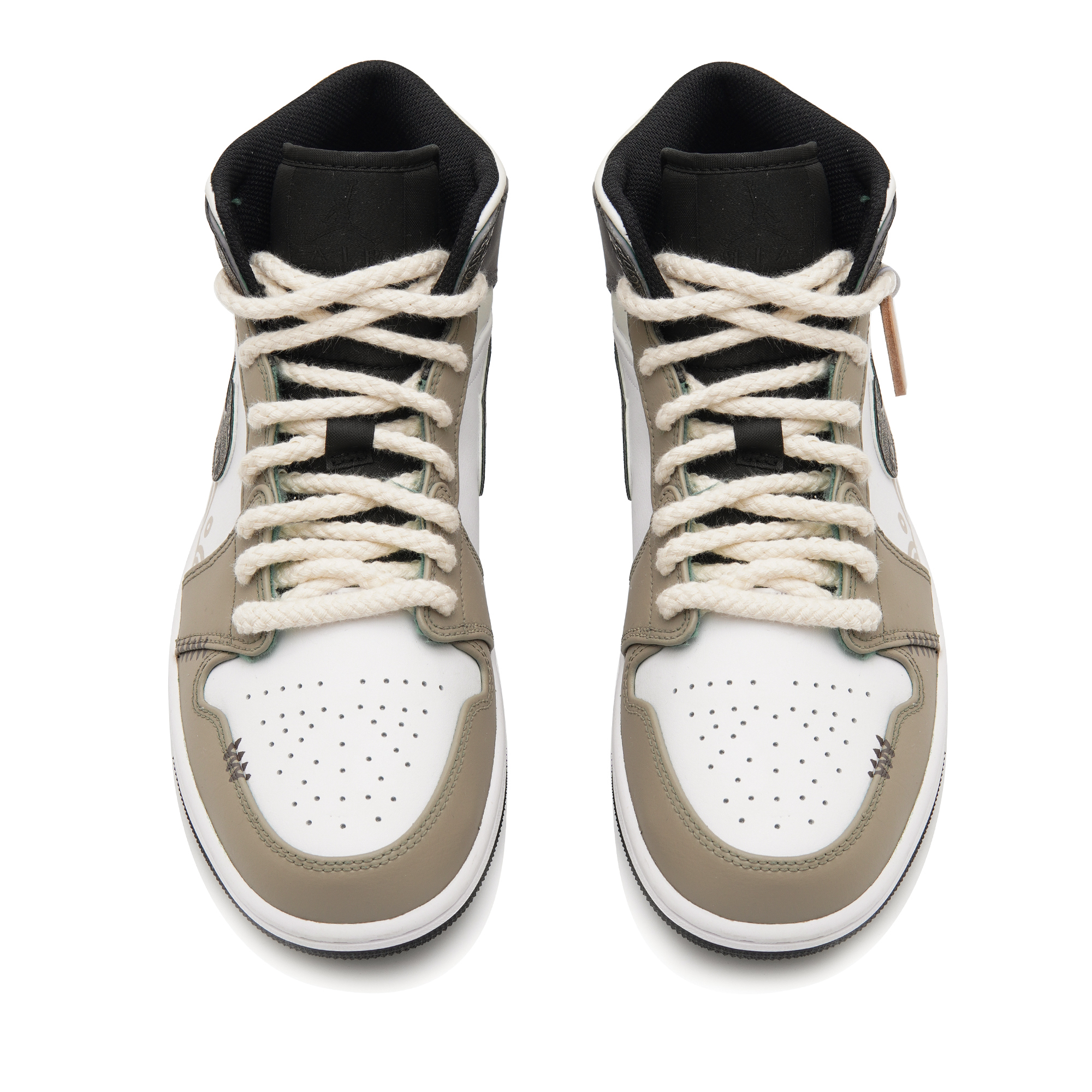 Спортивные кеды мужские Jordan Air Jordan 1 Mid Top кофейные, 41 EU