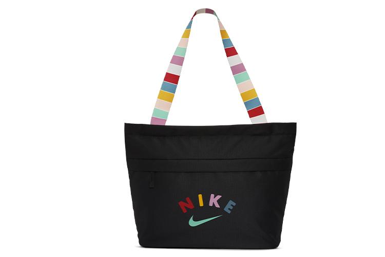 Сумка женская Nike Tanjun Collection черная, magic flamingo red, rising emerald green