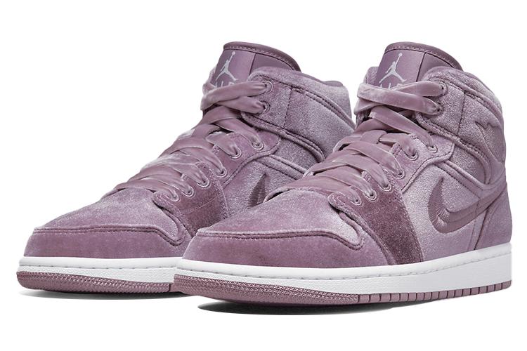 Кеды женские Air Jordan 1 Mid фиолетовые, 36.5 EU