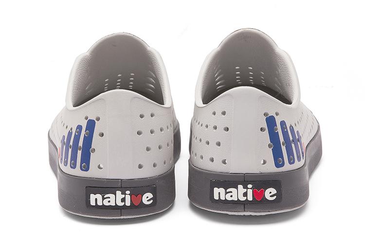 Аквасоки мужские Native Shoes Jefferson Gray Blue Signal, 38 EU