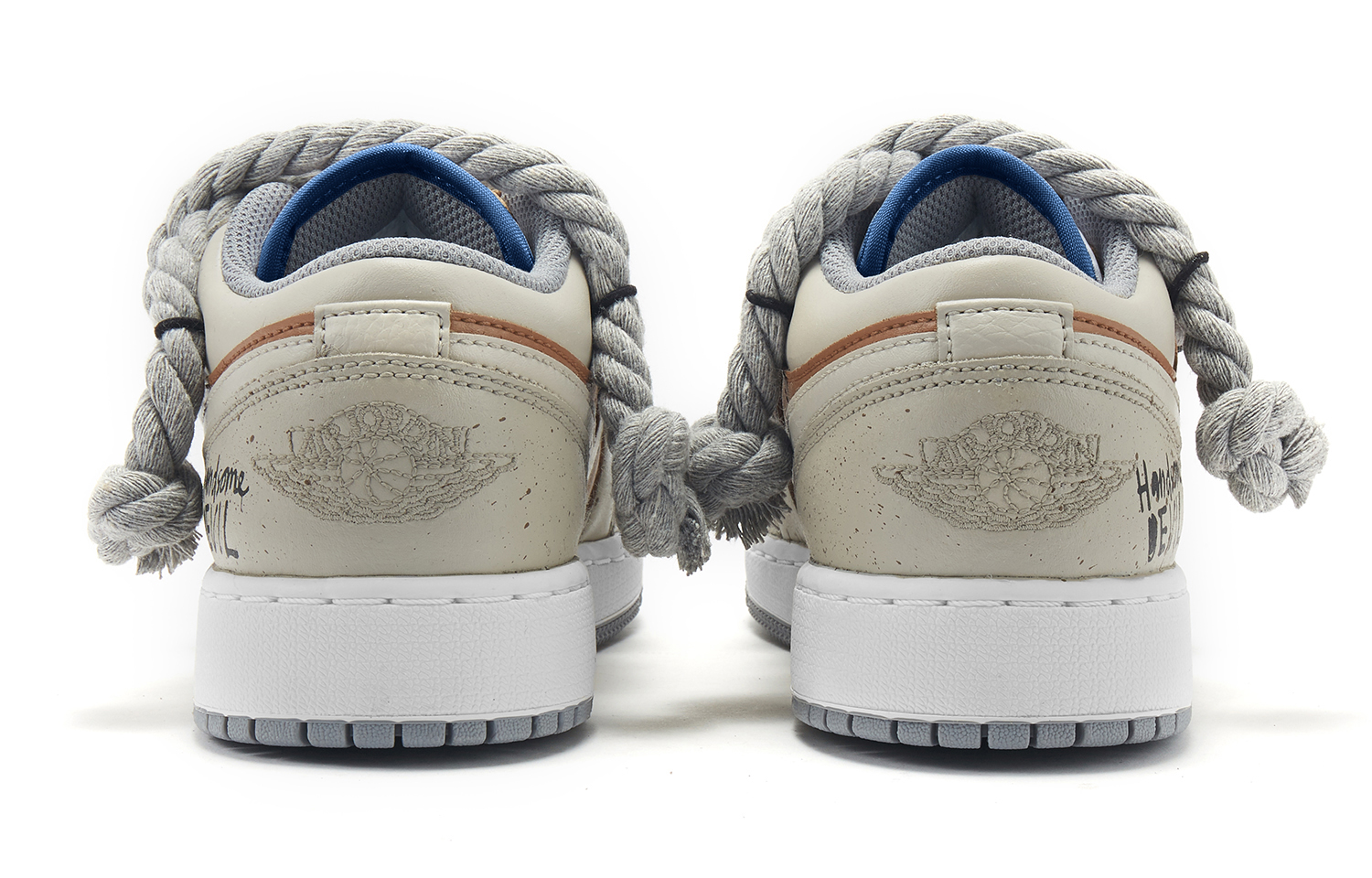 Кроссовки мужские Jordan Air Jordan 1 Mocha Demon серо-коричневые, 43 EU