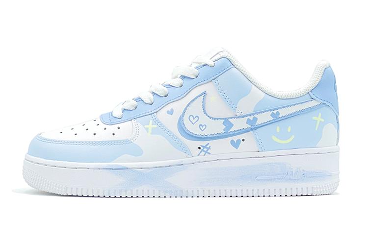 Кеды женские Nike Air Force 1 Low GS светло-голубые, 35.5 EU