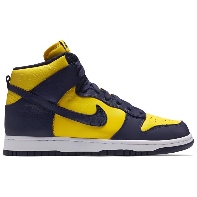 Кроссовки мужские Nike Dunk High Michigan желтые, 39 EU