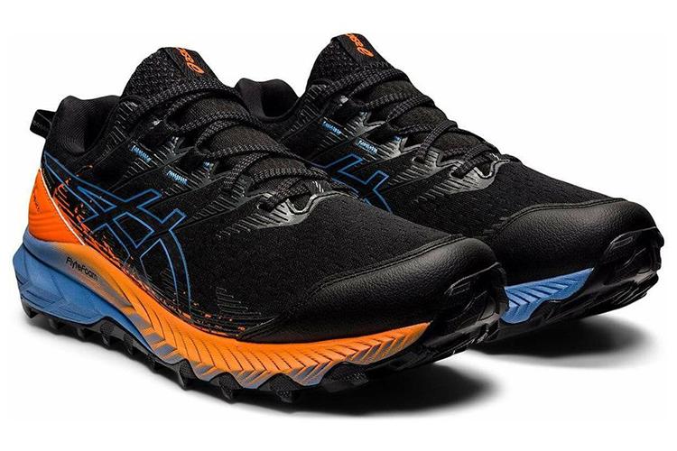 Кроссовки мужские ASICS Gel-Trabuco 10 GTX черные, синие, оранжевые, 44 EU