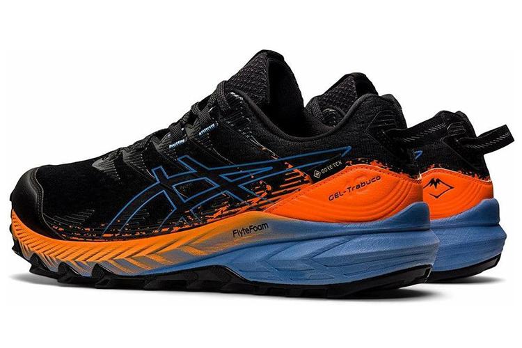 Кроссовки мужские ASICS Gel-Trabuco 10 GTX черные, синие, оранжевые, 44 EU