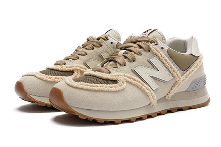 Кроссовки женские New Balance NB 574 бежево-коричневые, 36.5 EU