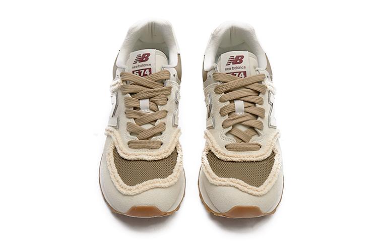 Кроссовки женские New Balance NB 574 бежево-коричневые, 36.5 EU