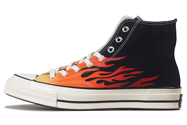Кеды унисекс Converse Chuck 70 Hi 'Flames' черные-оранжевые, 36 EU
