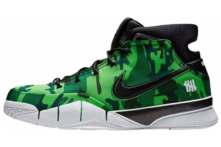 Кроссовки мужские Nike Kobe 1 Protro Undefeated зеленые камуфляжные, 43 EU
