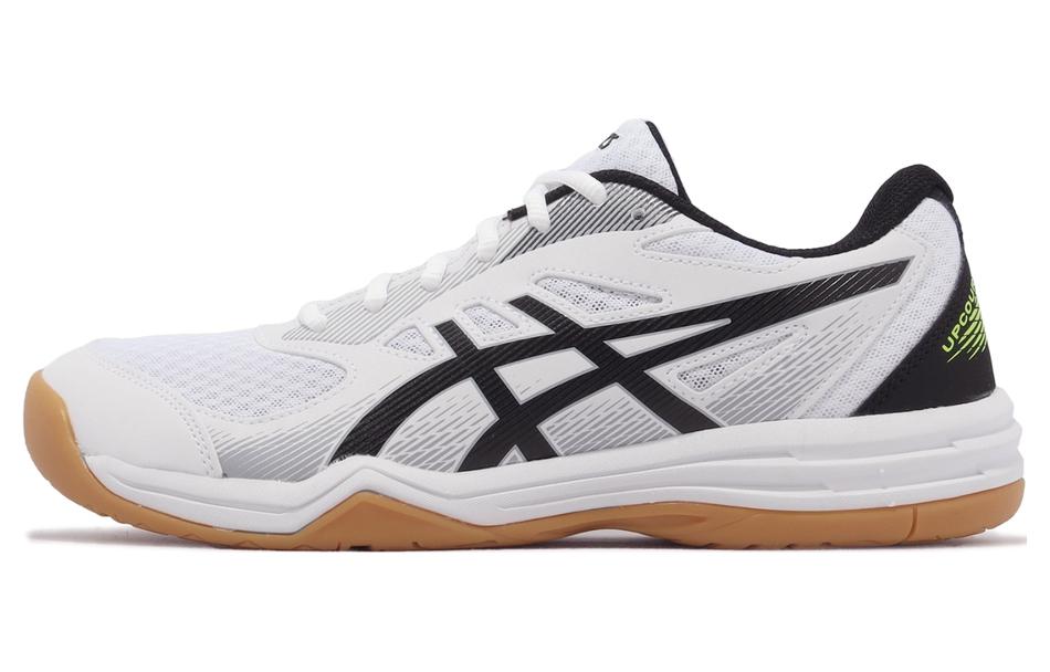 Кроссовки унисекс ASICS Upcourt 5 белые черные желтые, 40 EU