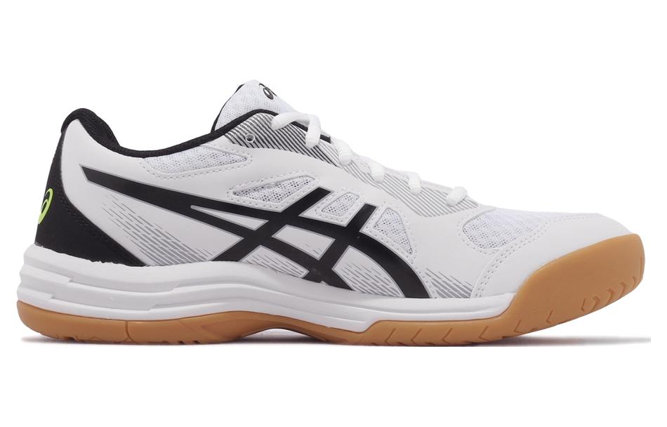 Кроссовки унисекс ASICS Upcourt 5 белые черные желтые, 40 EU