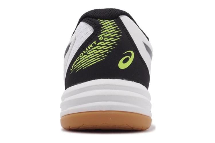 Кроссовки унисекс ASICS Upcourt 5 белые черные желтые, 40 EU