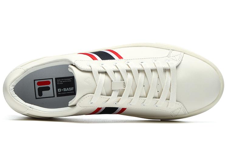 Кроссовки мужские FILA 1911 Court Leather белые, красные, черные, 42 EU