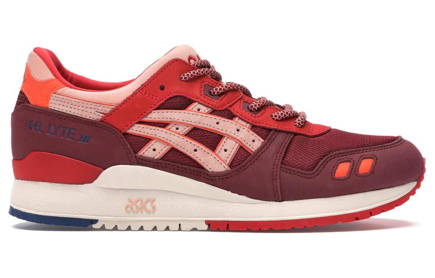 Кроссовки унисекс ASICS Gel Lyte III Volcano 2.0 красные, 46 EU