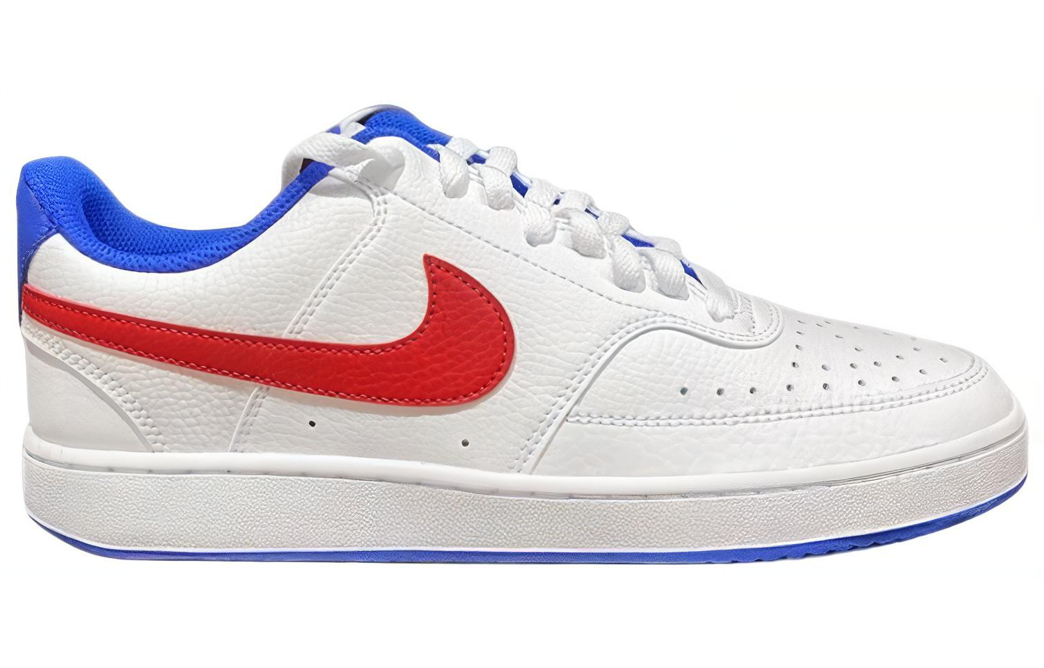 Кеды мужские Nike Court Vision белые, красные, синие, 42.5 EU